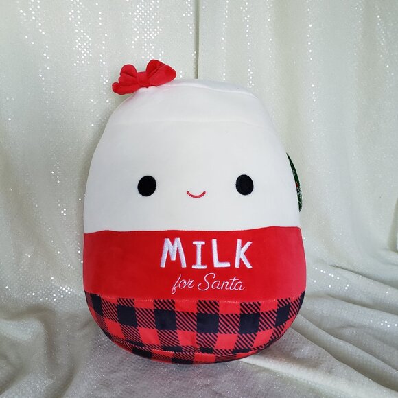 Large 14" SQUISHMALLOWS Milk for Santa "Alten" - Picture 1 of 9